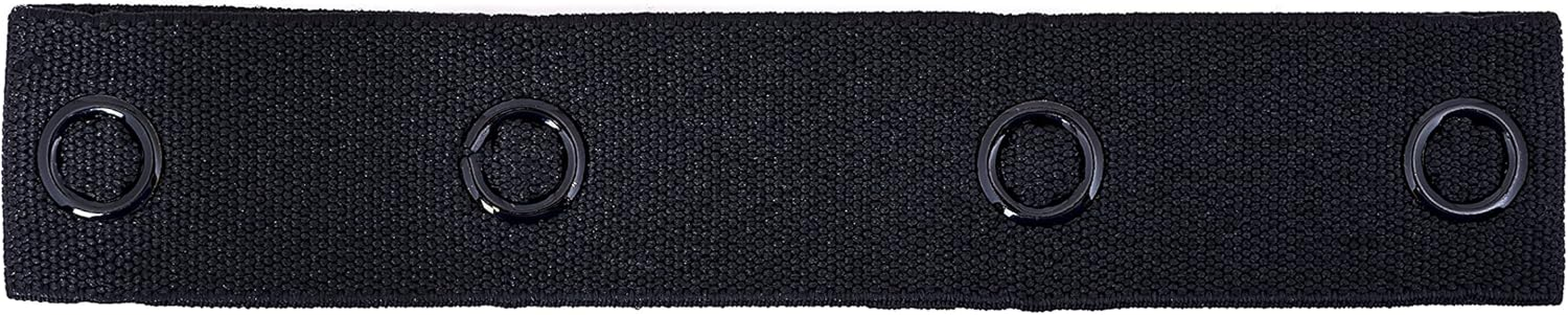 Maternity Pant Extenders for Women - 2-Pack Soft Pant Button Extender Set - Pregnancy Waistband Extender in 2 Styles - Comfortable, Easy to Use - Adjustable Jean Button Waist Band Expander &ndash; Black