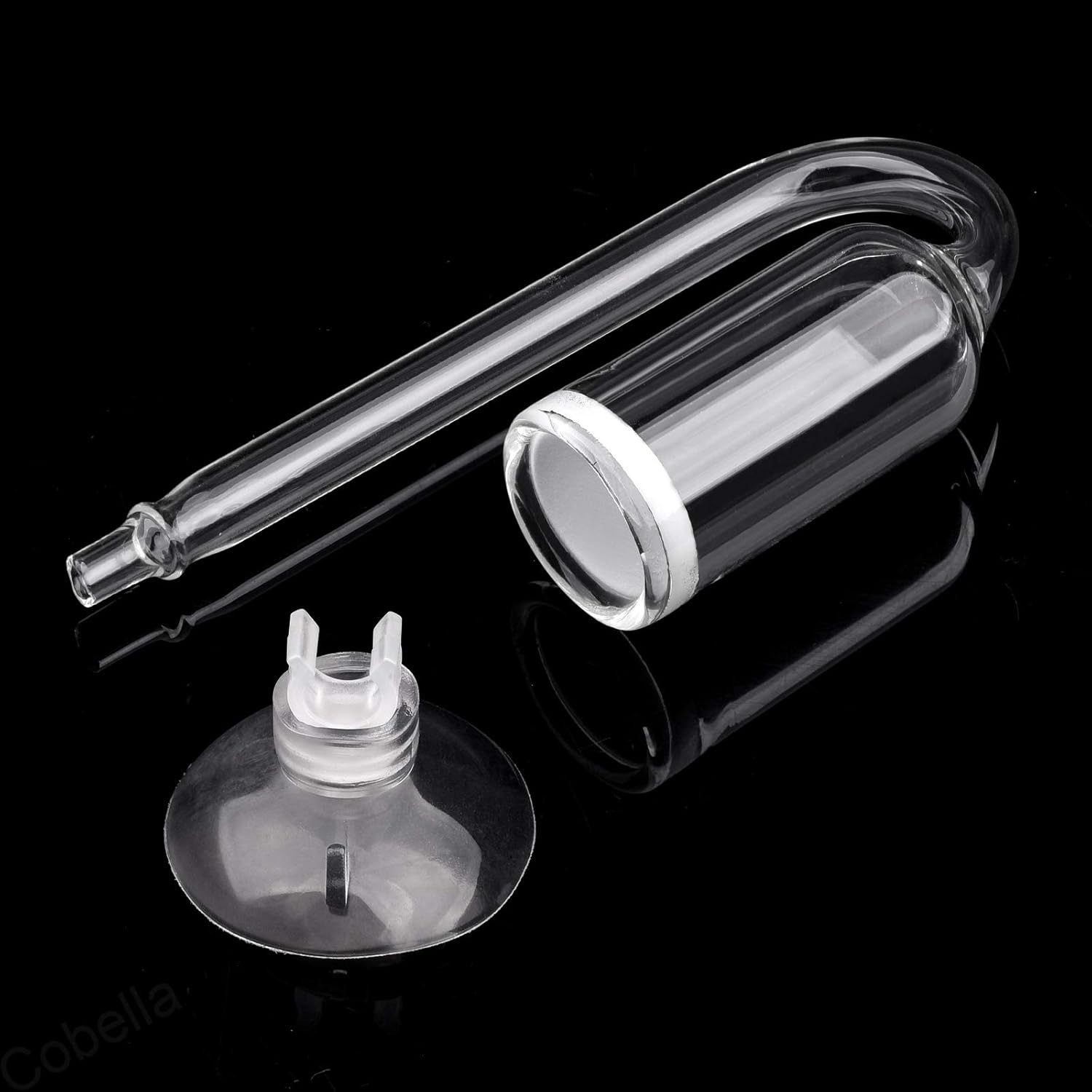 Cobella CO2 Diffuser U Shape Fish Tank Aquarium Pollen Glass CO2 Diffuser for Aquarium Planted Tank image number 3