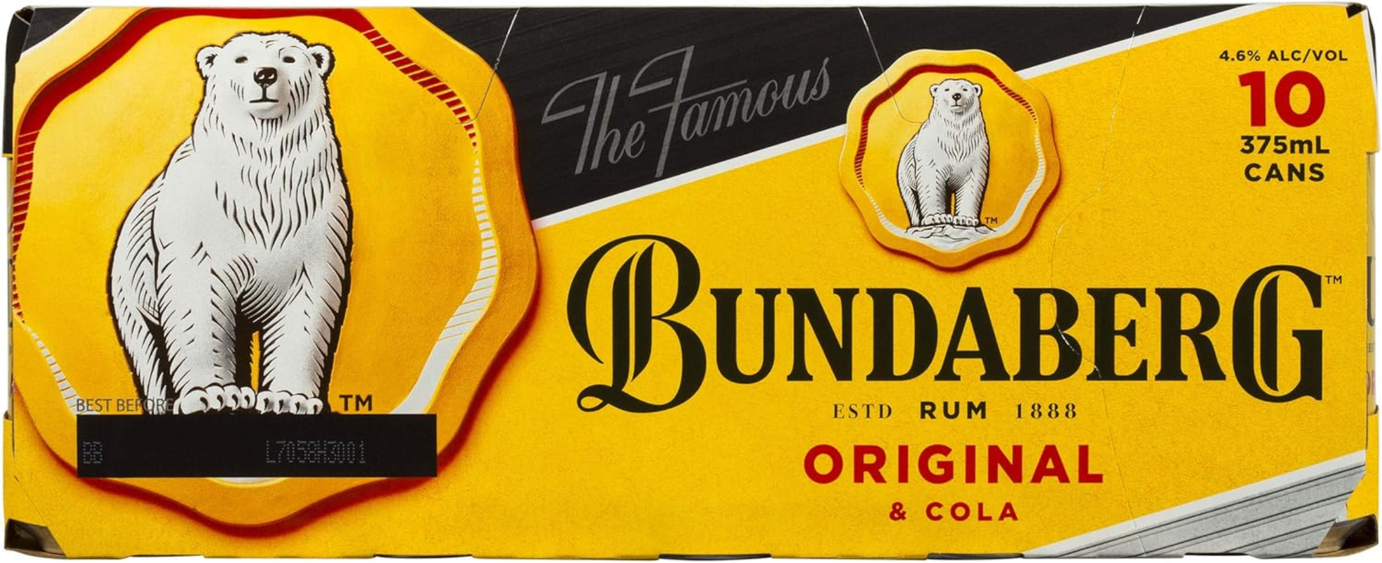 Bundaberg Original and Cola Rum 375 Ml (Pack of 10) image number 4