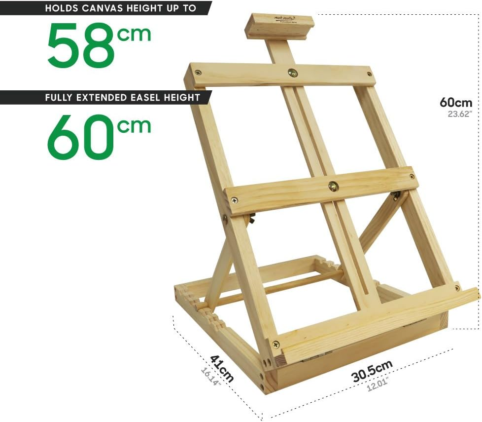 Mont Marte Signature Pine Wood Tabletop Easel, Small image number 4