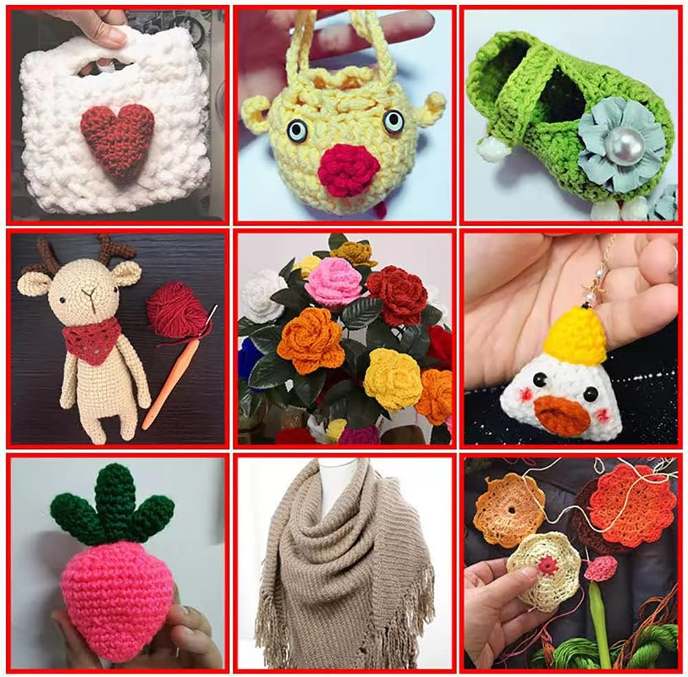 4Mm and 4.5Mm Crochet Hook，2Pack Size Crochet Hook Aluminum Soft Grip Rubber Handle Needles,Ergonomic Handle Crochet Hooks Set, Crochet Needle for Beginners and Experienced Crochet Hooks Lovers image number 3