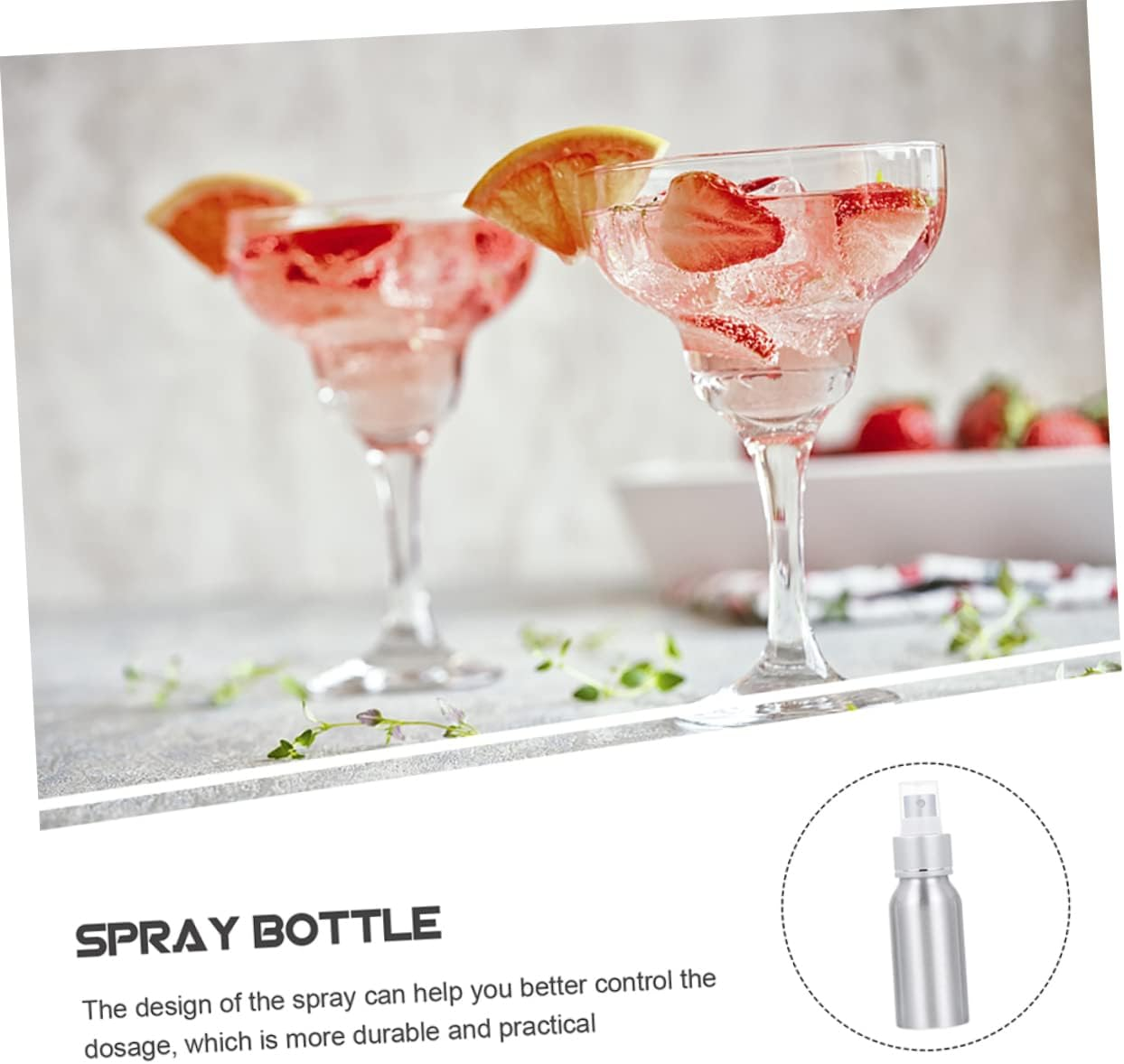 HAKIDZEL 2Pcs Cocktail Mister Spray Bottle Refillable Bitters Atomizer for Home Bar for Cocktails Fragrances More Sleek Design for Parties and Events image number 2