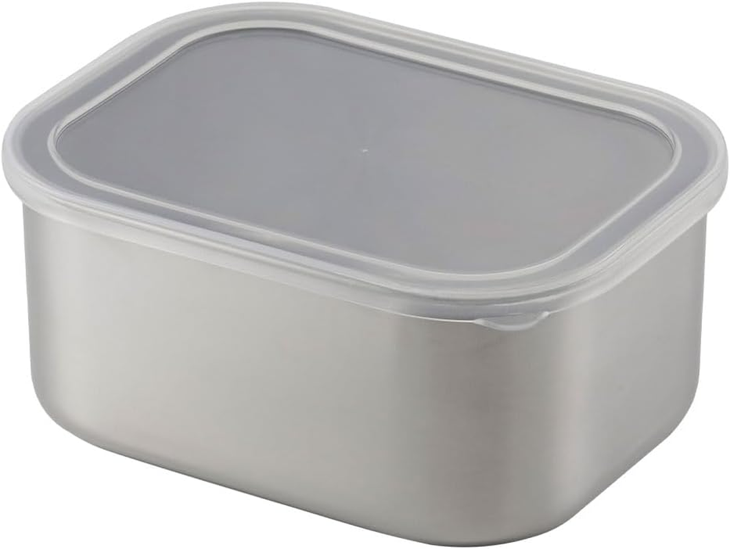 Shimomura 43252 Storage Container, Corner Bat, Deep, Medium, Made in Japan, Convenient for Preparing and Preparing, Rust Resistant, Temporarily Storage, Includes Lid, Mama Cook, Tsubamesanjo image number 2