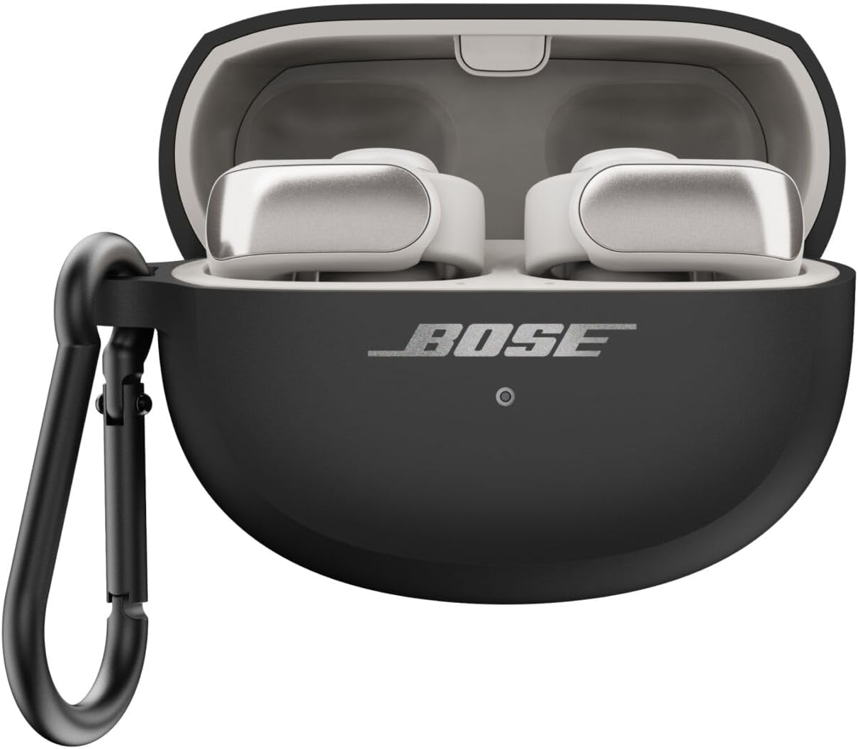 Bose Ultra Open Earbuds Silicone Case Cover Black - White Smoke image number 2