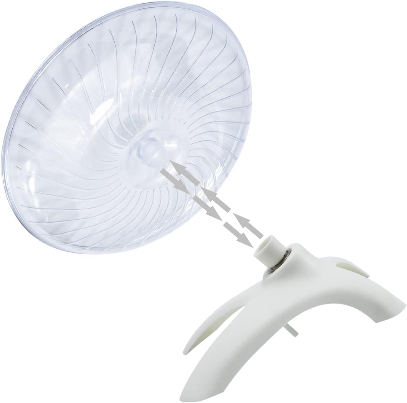 Litewoo Hamster Toys Wheel Exercise Flying Saucer ,Silence Run Spinner, for Gerbil Rat Mouse Mice Hamster and Other Small Animal(White) image number 1