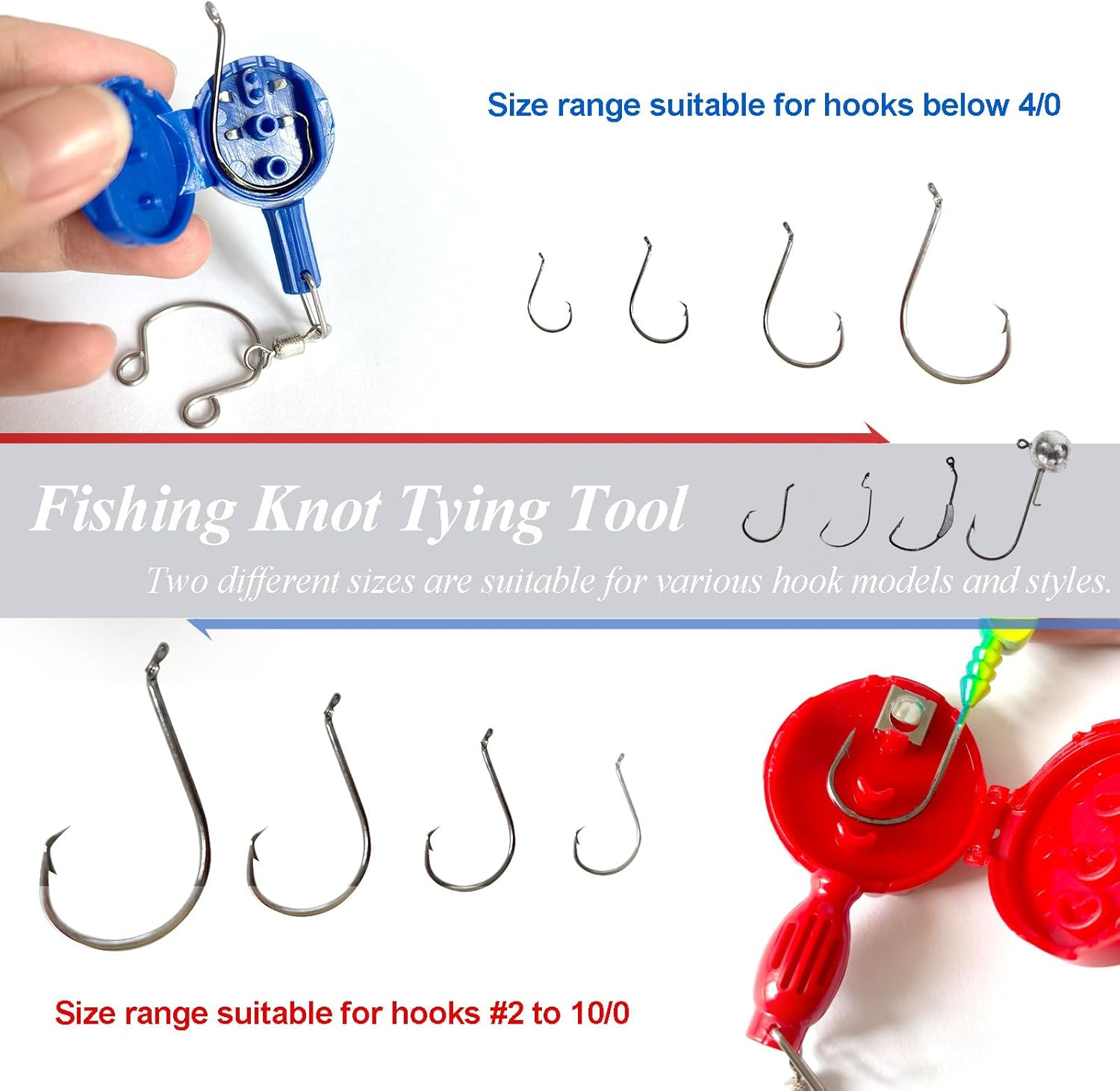 Fishing Knot Tying & Hook Fixing Kit 4Pcs &mdash; Make Knot Tying Easier, Protect Your Fishing Gear, Clothes, and Skin image number 1