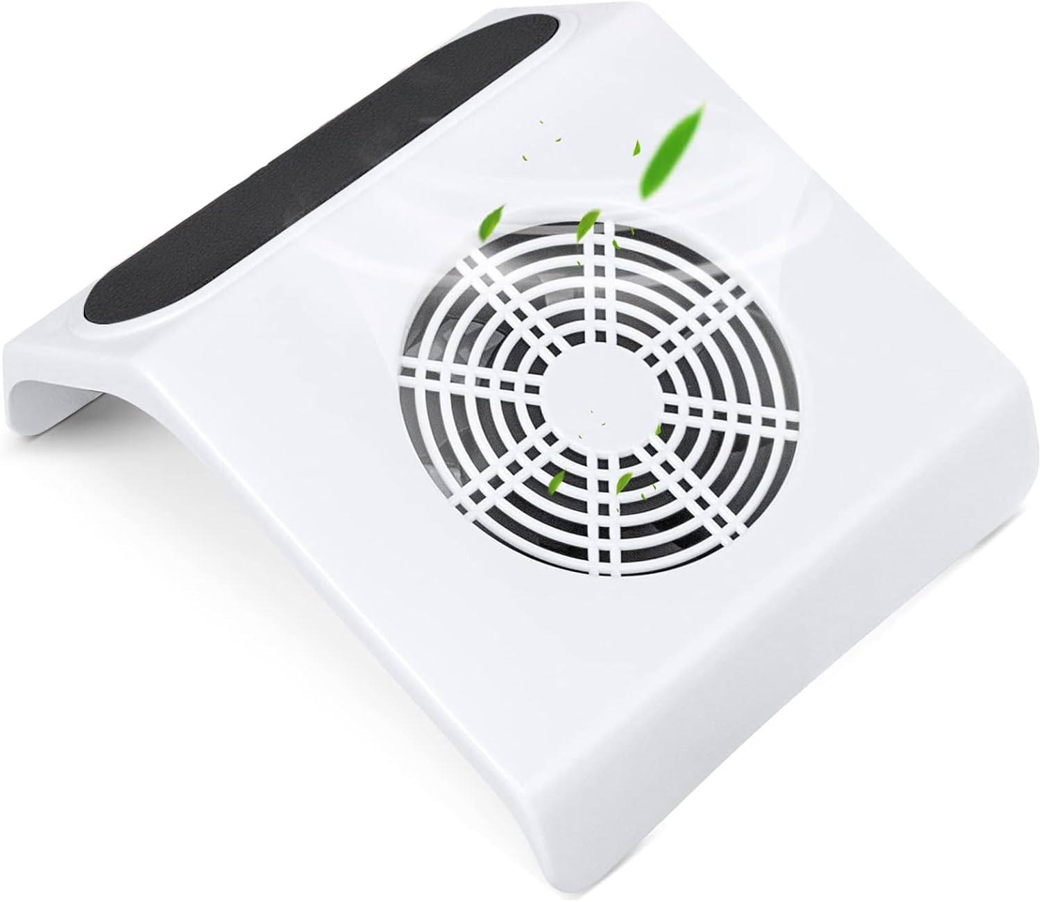 40W Portable Nail Vacuum Cleaner, Nail Dust Collector with 2 Dust Collecting Bags (White)