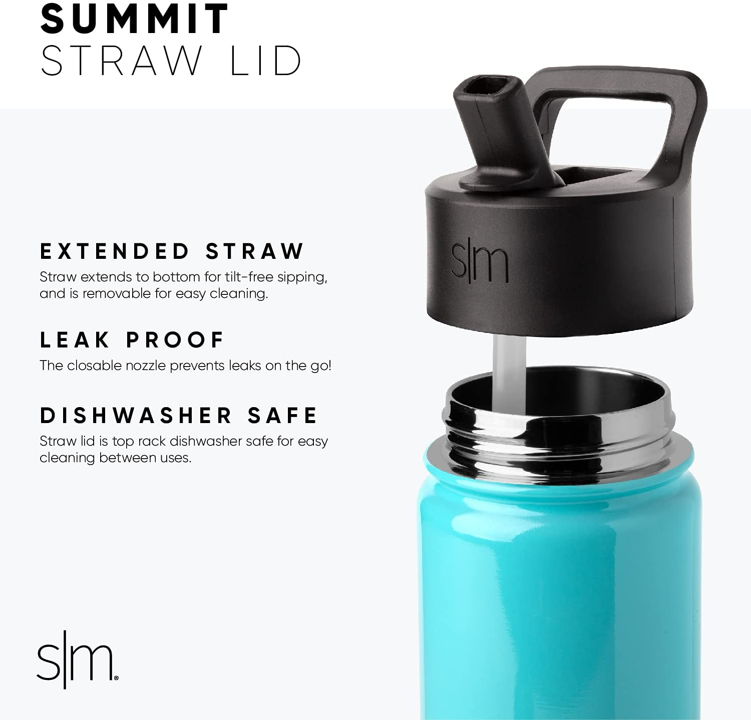 Simple Modern 18Oz Summit Kids Water Bottles with Straw Lid Sippy Cup - Dishwasher Safe Vacuum Insulated Tumbler Double Wall Travel Mug 18/8 Stainless Steel Flask - Pattern: Solar System image number 1