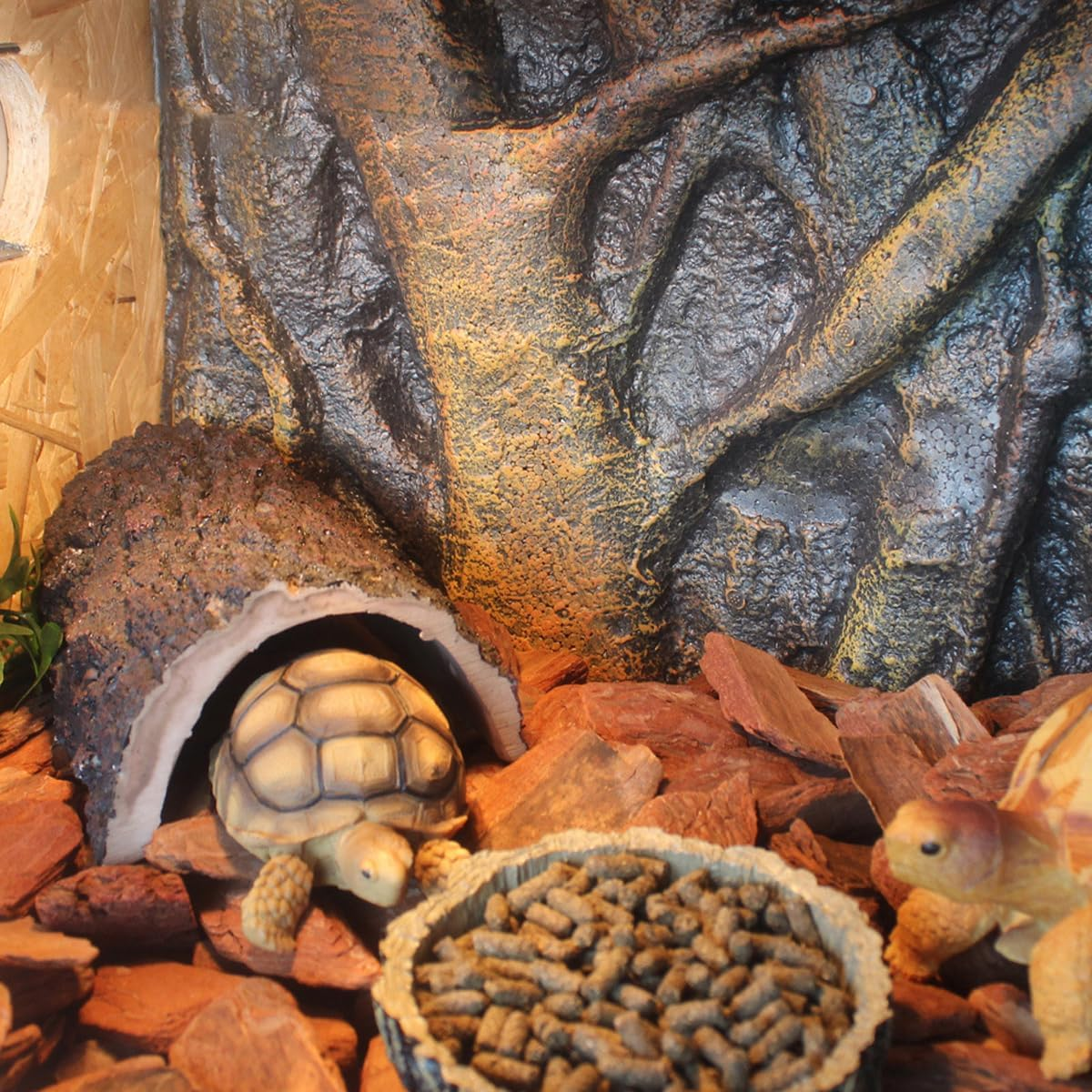 AIMALL 3D Foam Backgrounds for Pet Reptile Tanks, 9 Styles Available, Durable and Non-Toxic Habitat Decoration, Sizes up to 23.6X17.7 Inches - D image number 6