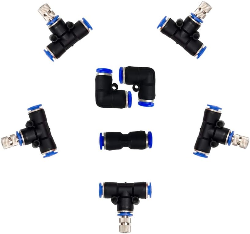 Misting Nozzles, Outdoor Misting Cooling System Nozzles for Patio Garden Umbrellas Fan, 1/4-Inch Orifice, 5Pcs Stainless Steel Mist Nozzles image number 2