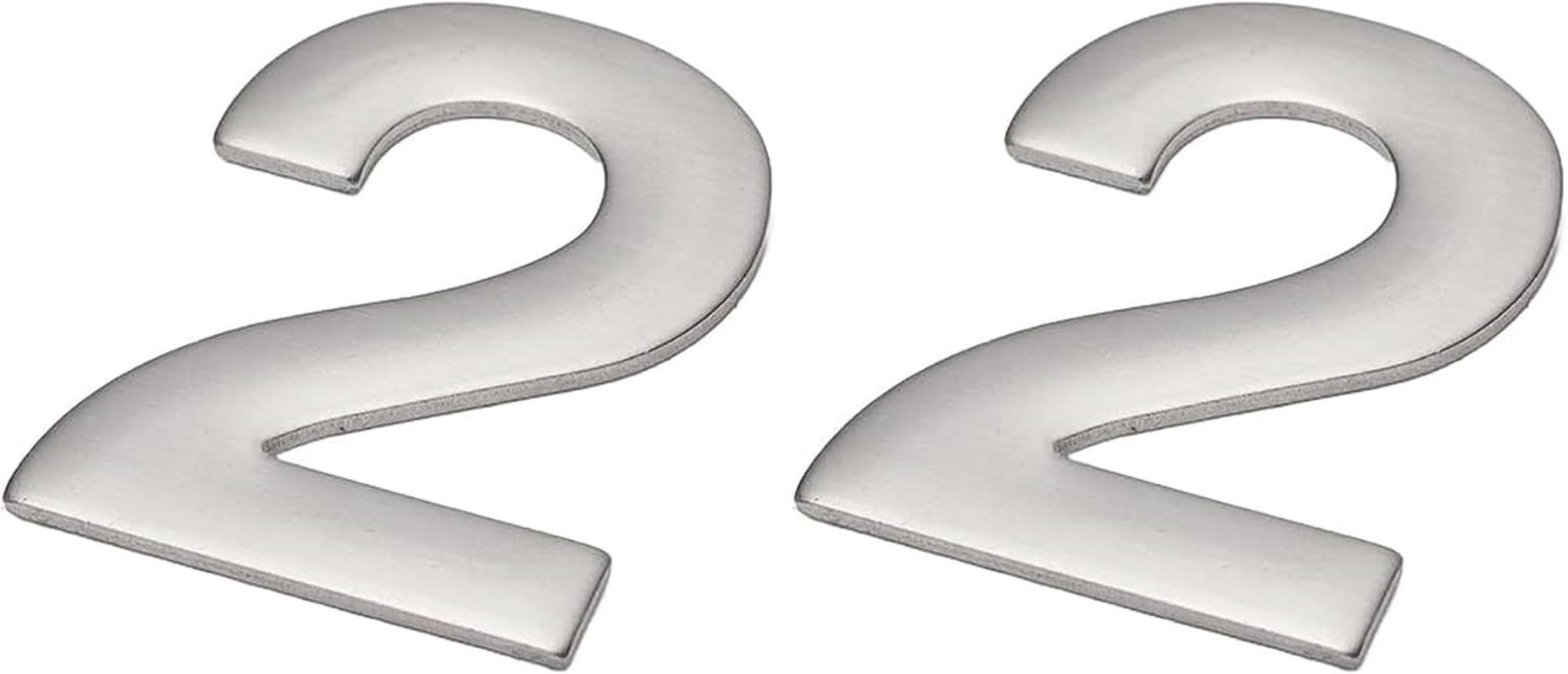 Sandleford 2 Letter Mode Stainless Steel Self Adhesive Numeral, 50 Mm Length