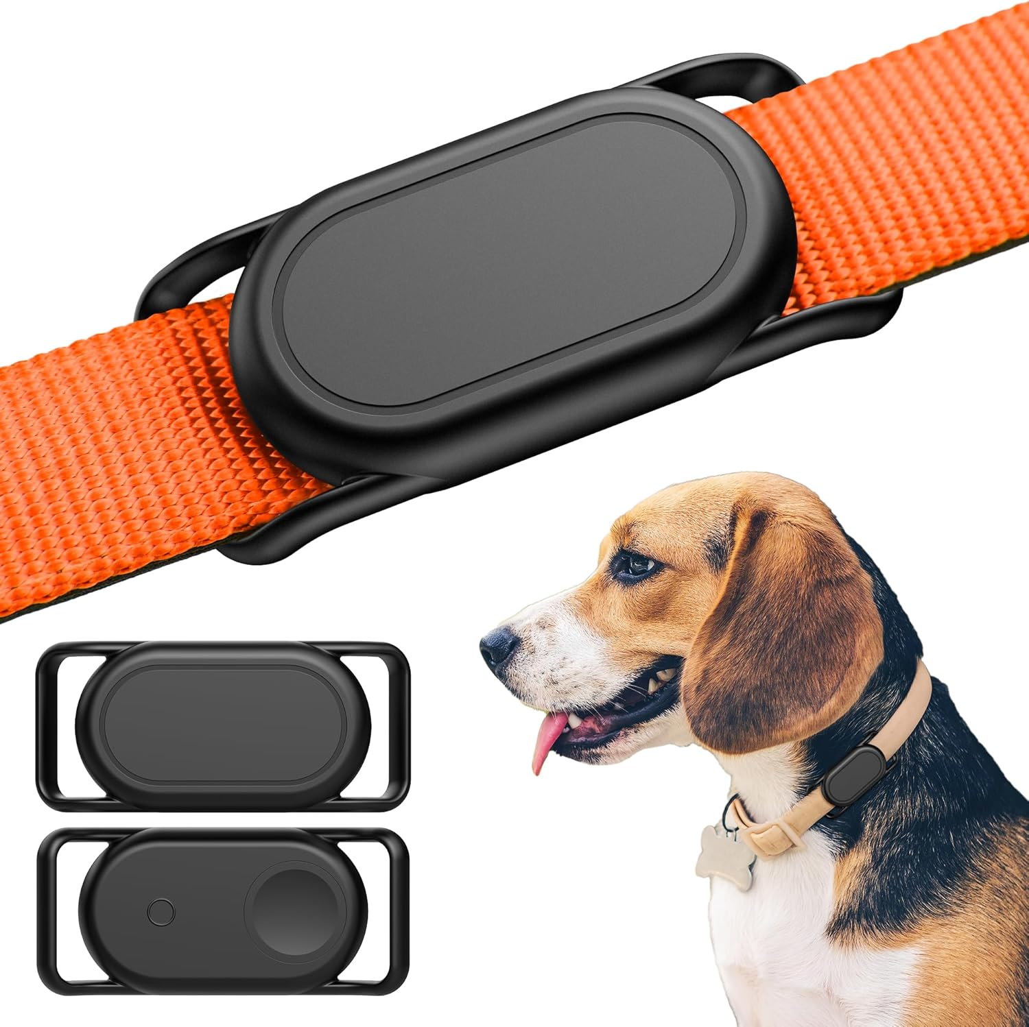 For Samsung Galaxy Smarttag2 Dog Collar Holder, 2 Pack Waterproof Silicone Case for Galaxy Smart Tag 2,GPS Tracker Smarttag2 Case for Pet Dog Cat Collars