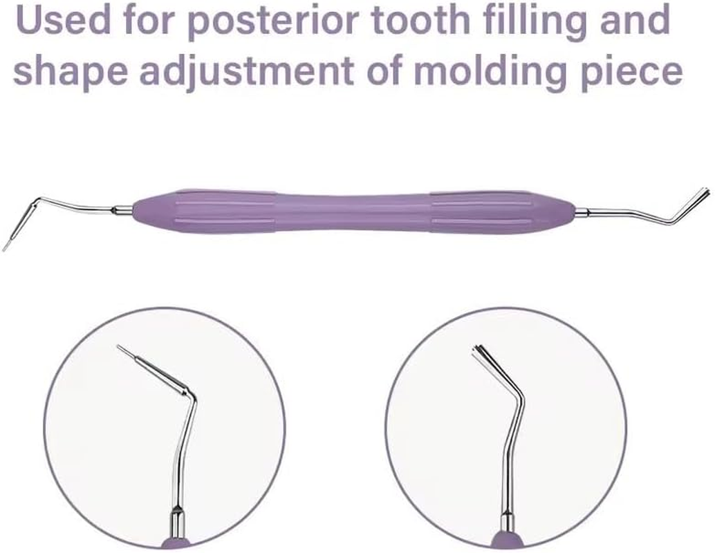 Color-Coded Dental Composite Instruments &ndash; 7 Silicone Handle Tools for Tooth Restoration & Cavity Filling image number 5