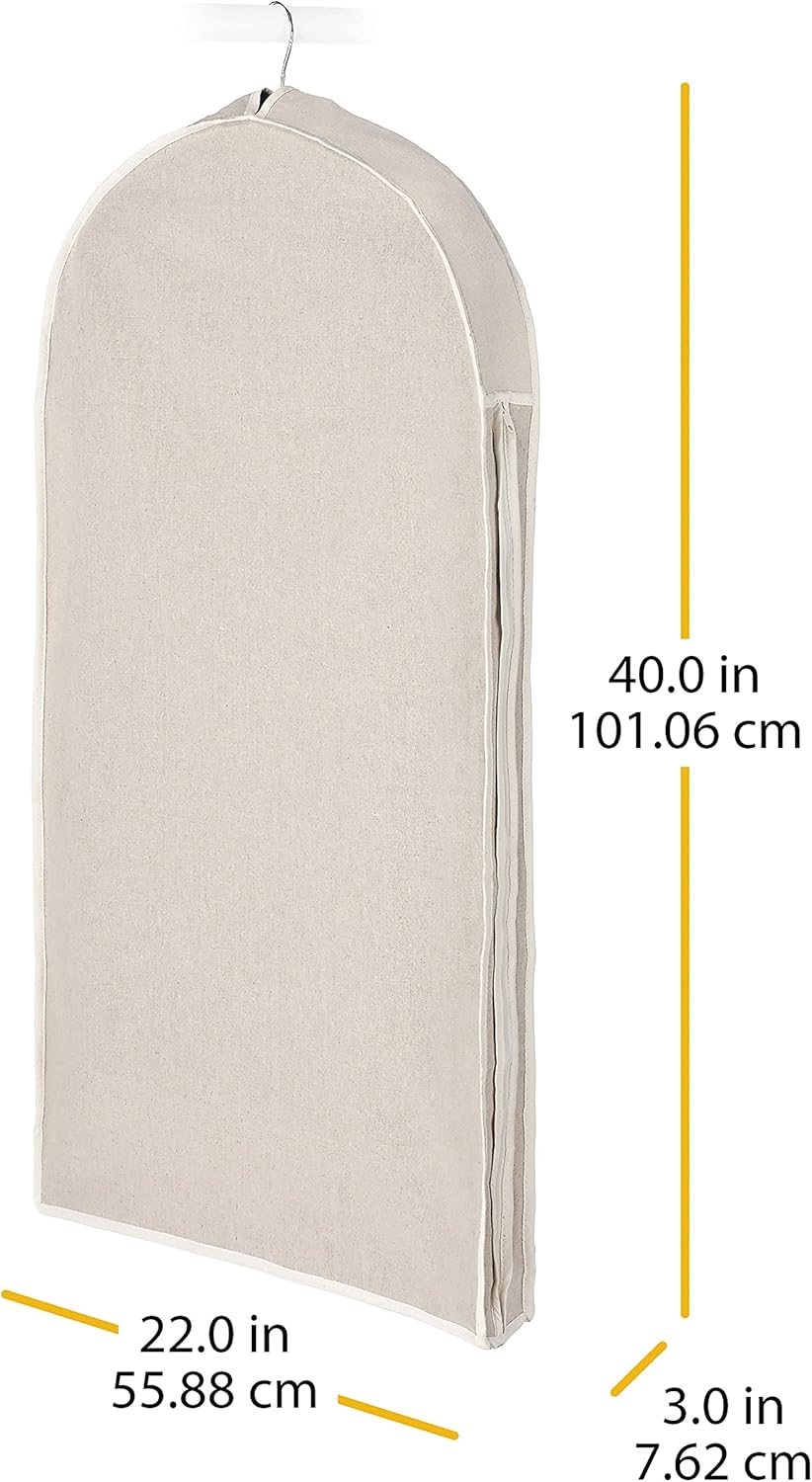 Whitmor Garment Bag, Natural Linen image number 4