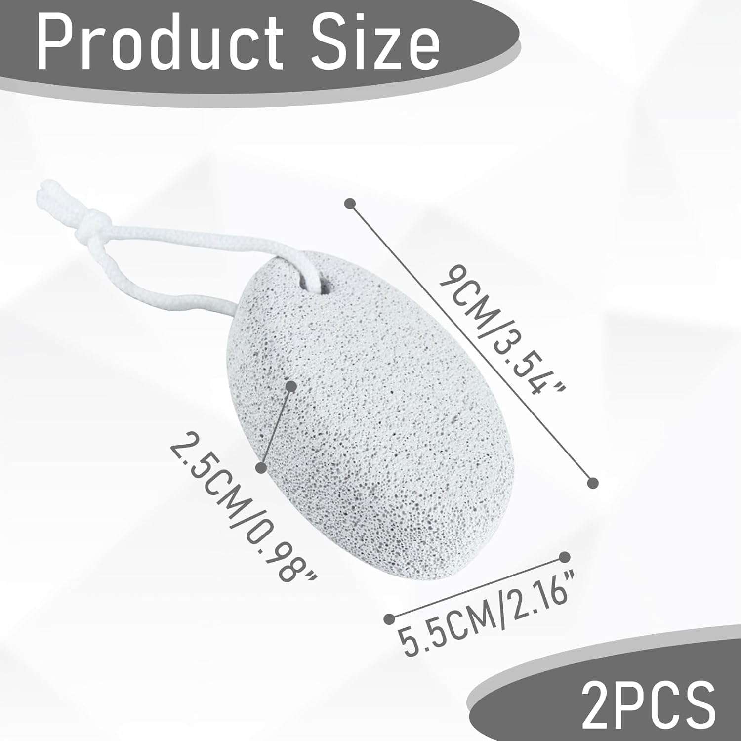 Pumice Stone Foot Care, Pumice Stone Callus Remover, Callus Removal, Pumice Stone, Foot Care, Lava Pedicure Tools, Natural Pumice Stone for Calluses and Hardening Removal for Feet and Hands, Pack of 2 image number 5