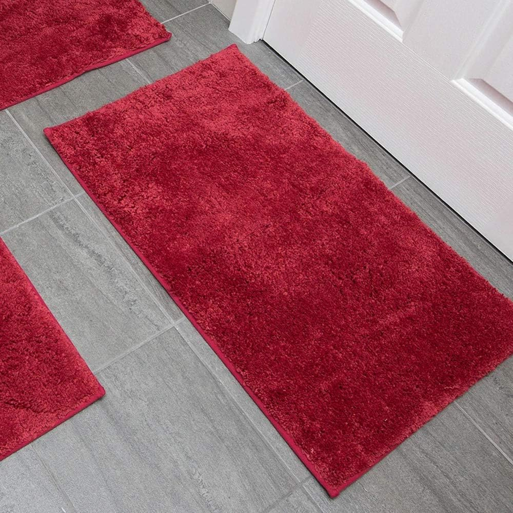 Bambury Microplush Bath Mat (Contour Mat) Contour Bath Mat, Pewter image number 1