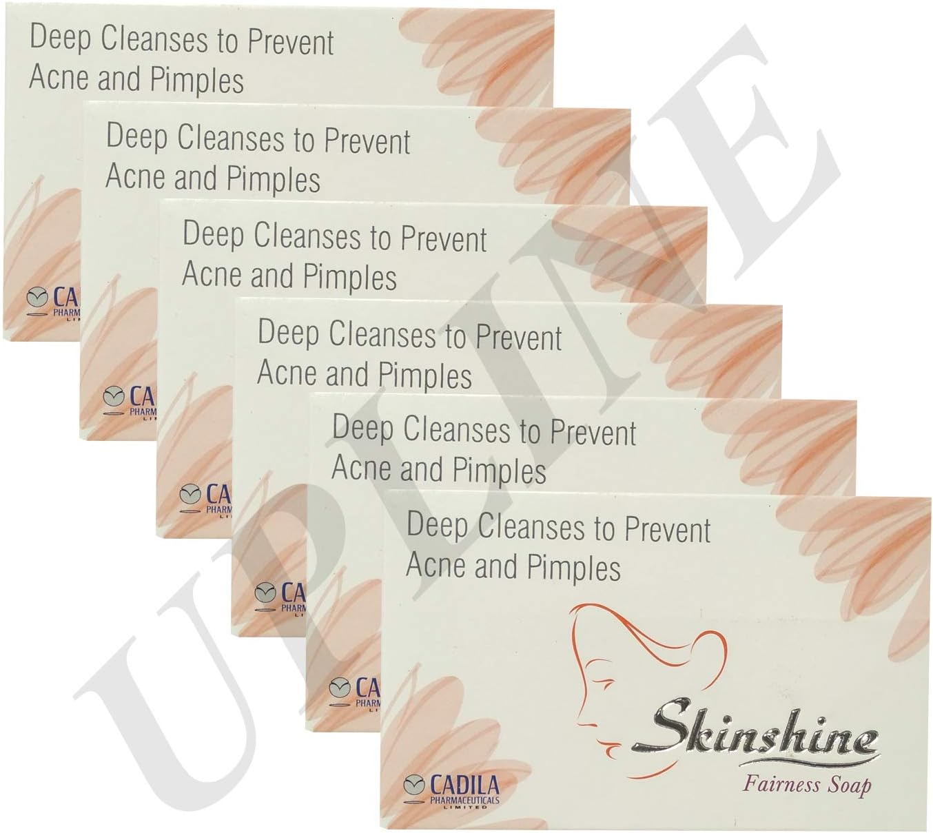 Skinshine anti Acne, White Heads, Black Heads and Oily Skin Fairness Soap. (Pack of 6) image number 1