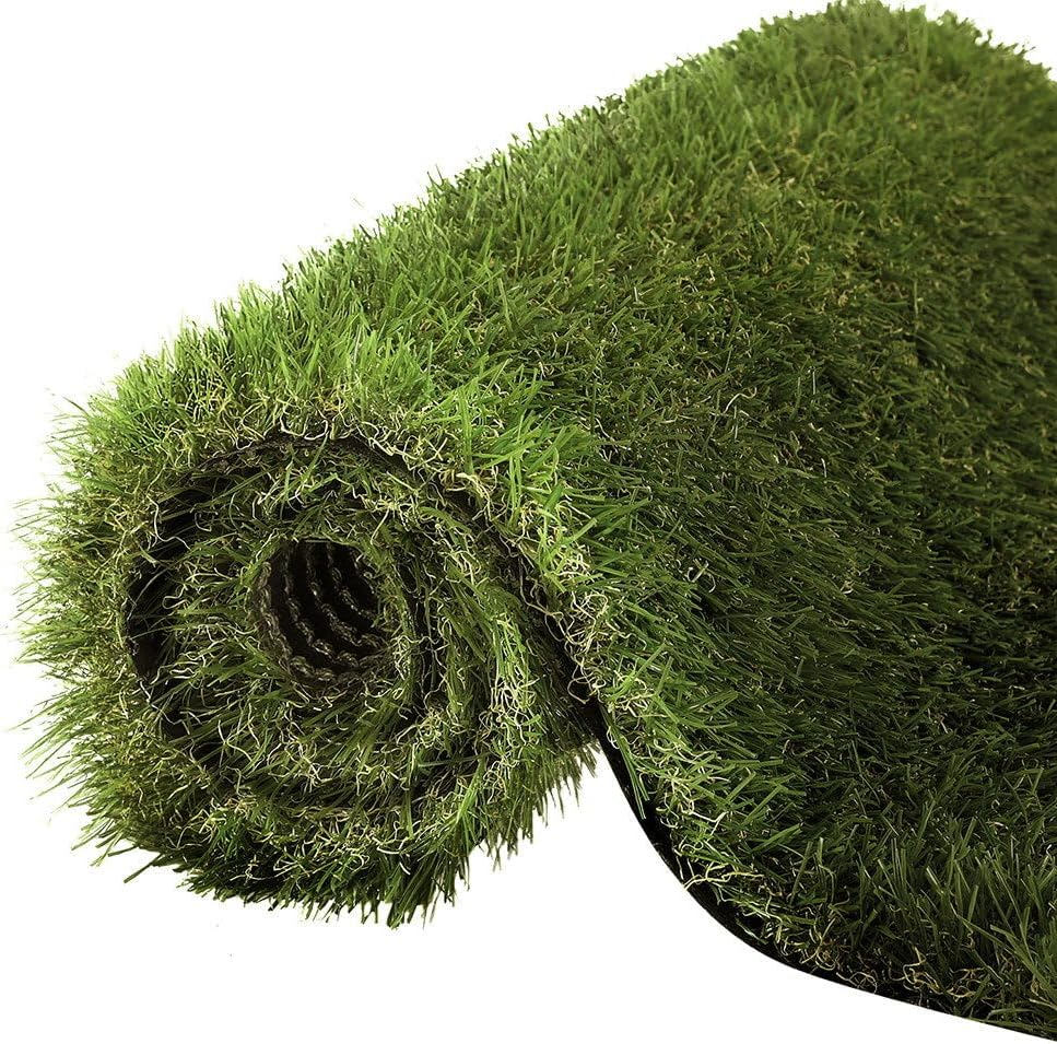 Primeturf Artificial Grass 10SQM Roll 1X10M 35Mm Pile Height Synthetic Turf Mat Fake Plants Yarn Lawn, Home Decor Garden Backyard Patio Indoor Outdoor Wall, Olive Green with 6 Year Warranty image number 4