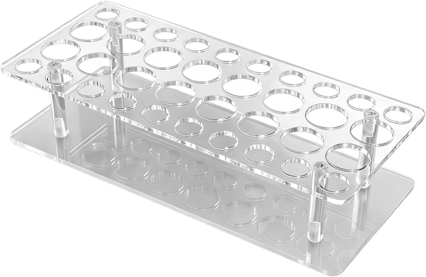 Szaluyk Perfume Sample Holder - Acrylic Stand with 36 Slots Transparent Compact Sample Holder for Daily Home | Organization Beauty Vanity Bathroom Routine Bedroom Personality image number 1