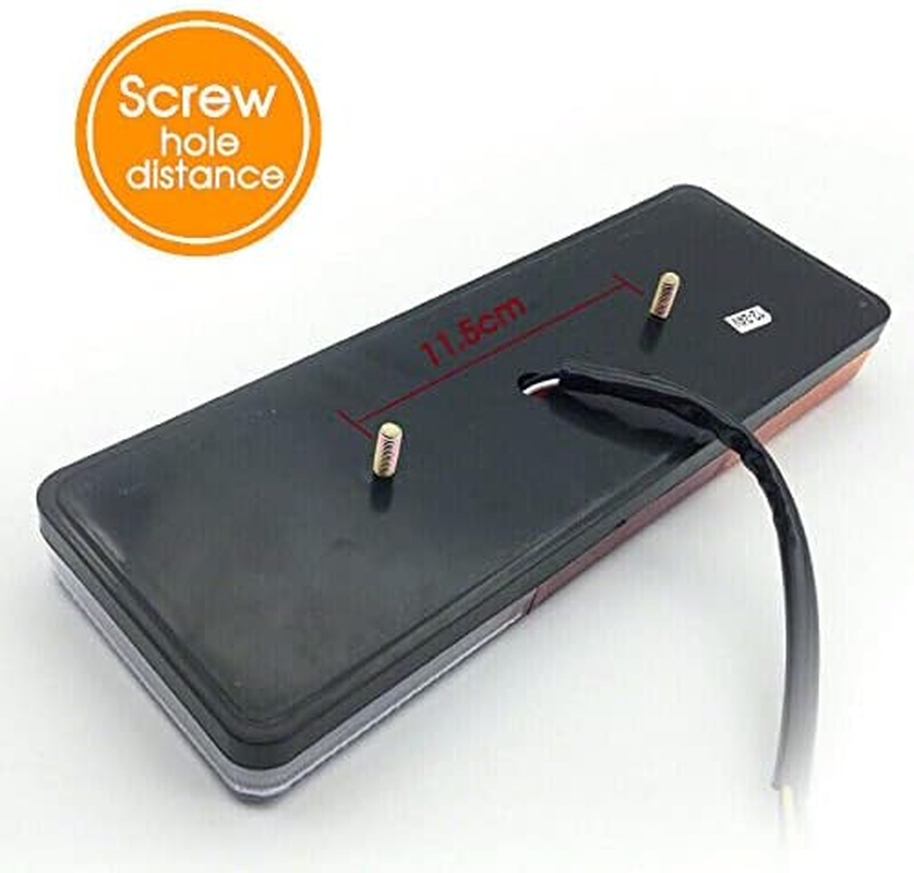 2Pcs 12-24V 75 LED Rear Trailer Tail Lights Caravan Truck Boat Pair Kit Waterproof Rear Lights for Truck, Caravan, Boat, Ute, 4WD & Camper image number 3