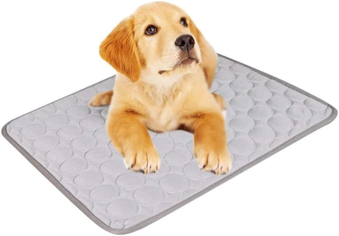 CORHAD Pet Cooling Mat XL Grey Cooling Mat for Dogs and Cats Self-Cooling Pad with Quick Heat Transfer Scratch-Resistant and Easy to Clean Suitable for Summer image number 2