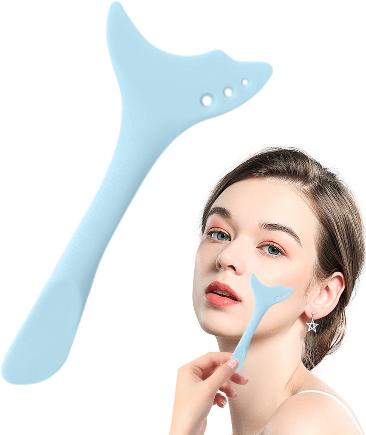 Mascara Shield Applicator Guard,Silicone Mascara Shield Guard - Multifunctional Reusable Eyelash Lipstick Eyeshadow Applicators Aid Tool for Makeup Application