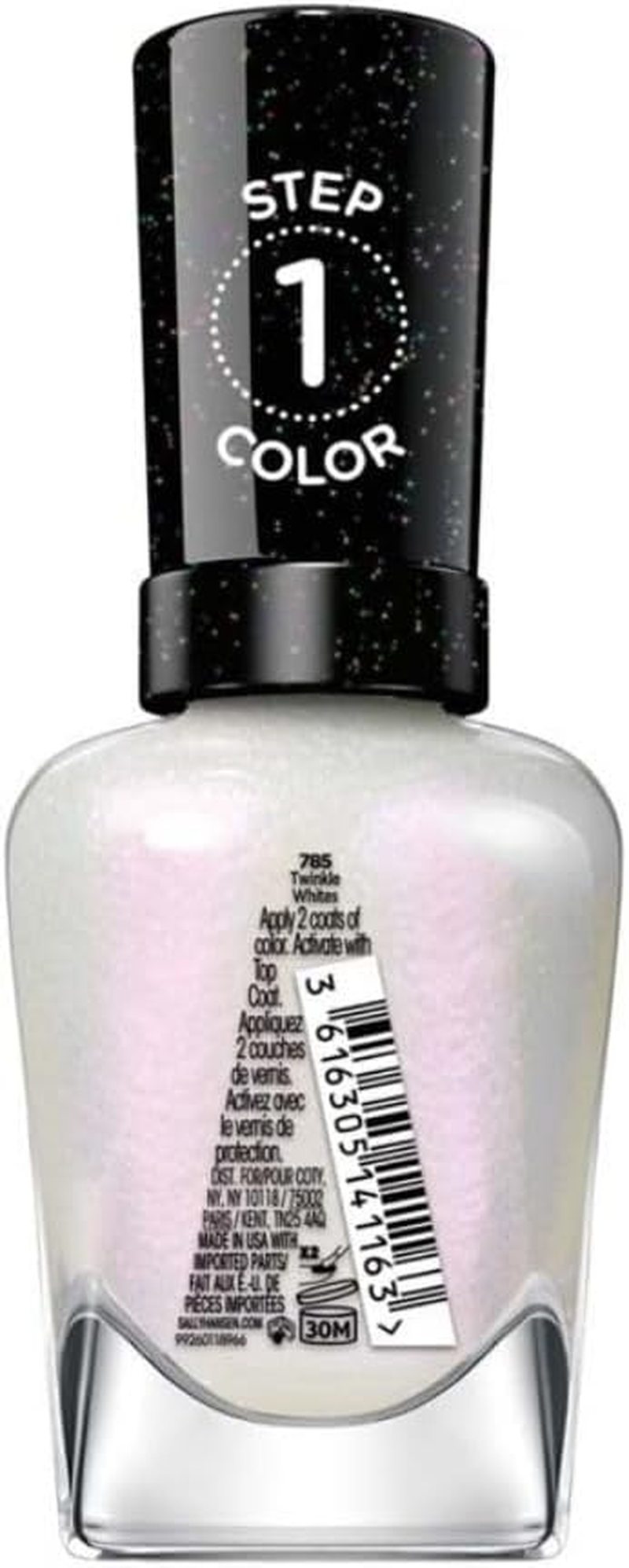 Sally Hansen Miracle Gel Nail Polish - Twinkle Whites, 14.7 ML image number 1