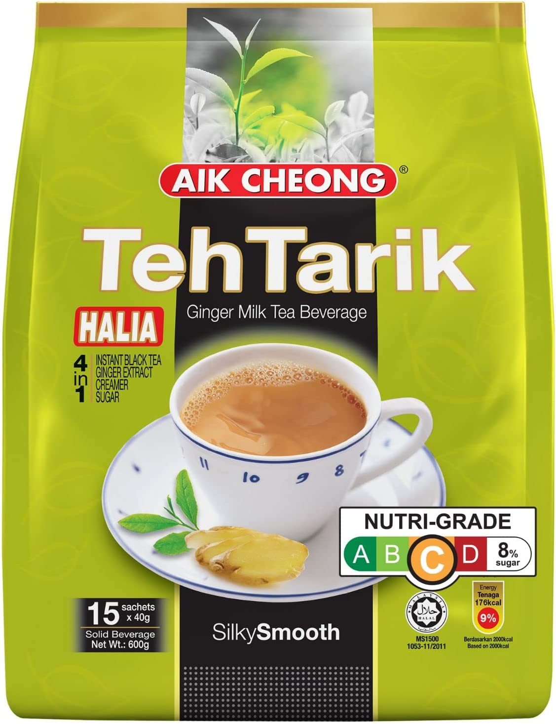 Aik Cheong Teh Tarik Combo 4 in 1 Instant Tea | Malaysian Milk Tea with Coffee, Creamer and Sugar | Smooth, Aromatic and Ready-To-Enjoy Beverage | Convenient 40 G Pack of 12 Sachets image number 6