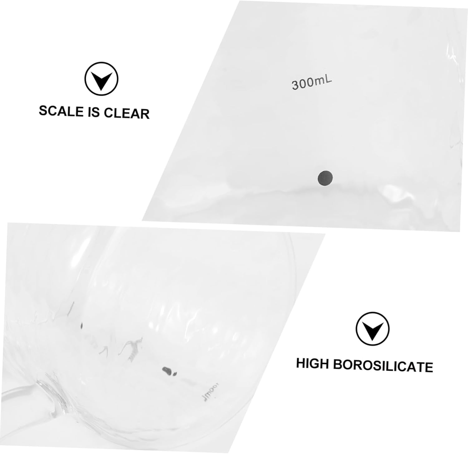 Cabilock 1PC Coffee Frothing Pitcher Elegant High Borosilicate Glass Milk Frother for Espresso Juice Ice for Housewarming Kitchen Decor image number 4