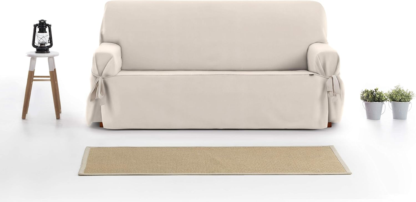 Eysa Levante Sofa Cover, Cotton, Beige, 180-230 Cm, 3 Seats image number 7