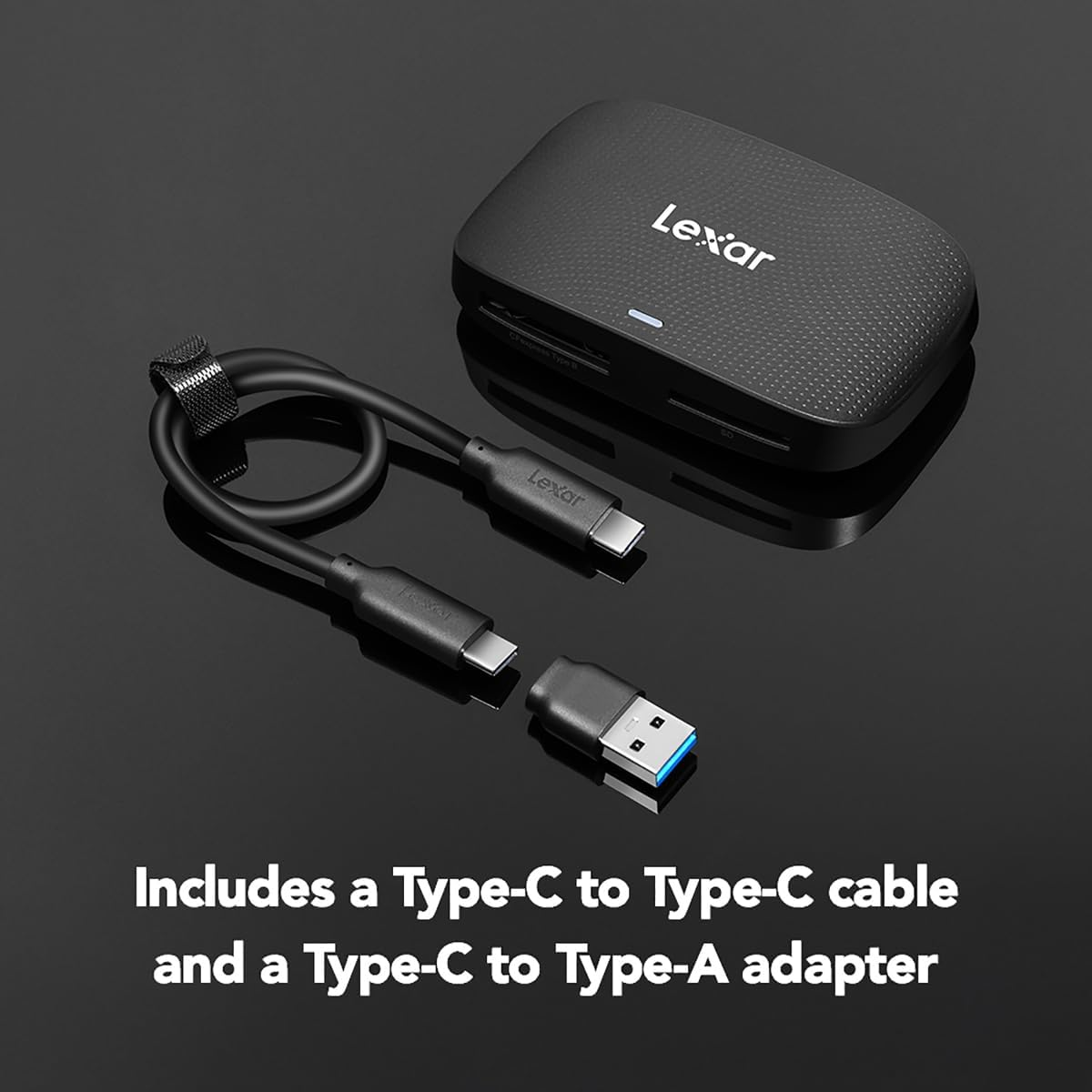 Lexar Professional Cfexpress Type B/SD USB 3.2 Gen 2 Reader, Transfer Speeds up to 10Gbps, Designed for Cfexpress Type B and SD Cards (LRW520U-RNBNG) image number 2