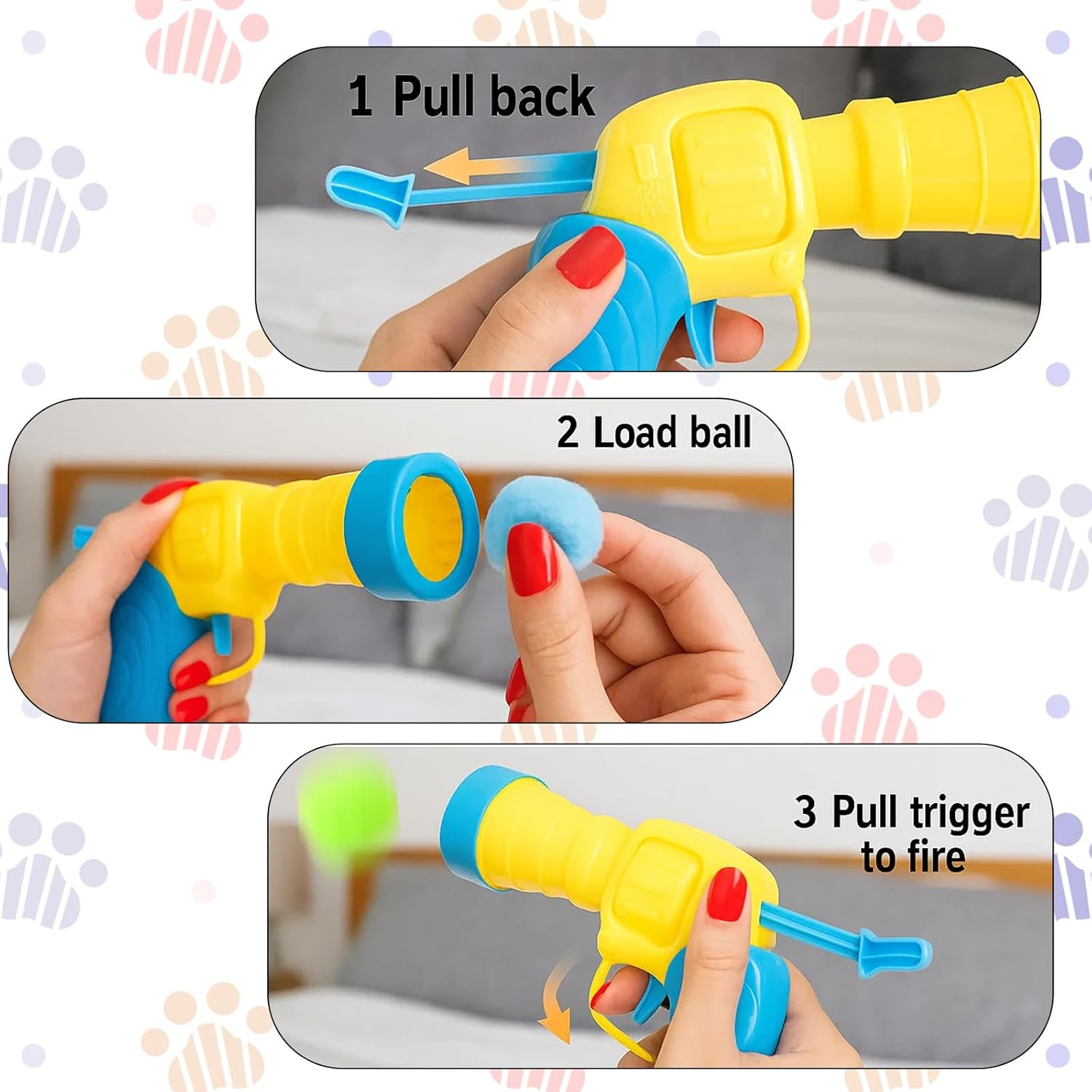 30 Pcs Balls Cat Toys, Interactive Cat Toy, Launcher for Indoor Cats, Fun Fetch Toy for Playtime and Bonding with Your Feline Friend image number 2