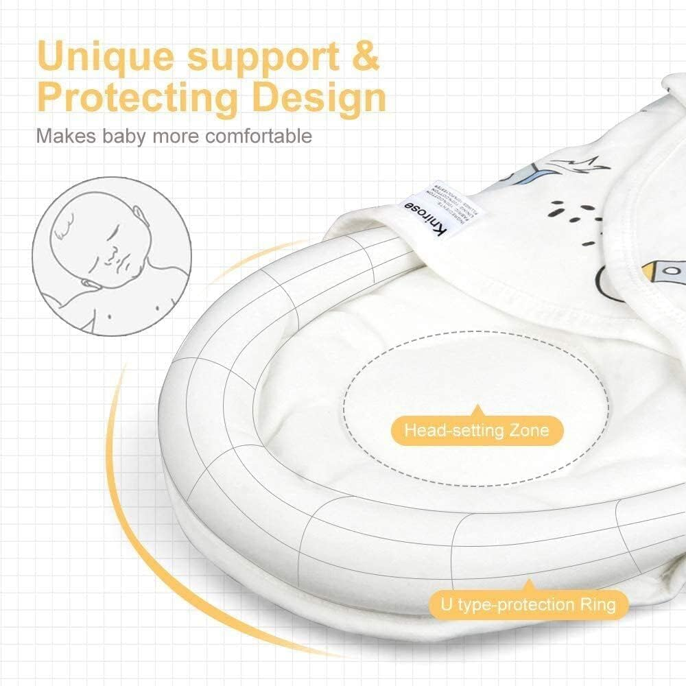 Baby Sleeping Bag 0-2Months Envelopes for Newborns Baby Swaddling Wraps 60CM image number 5