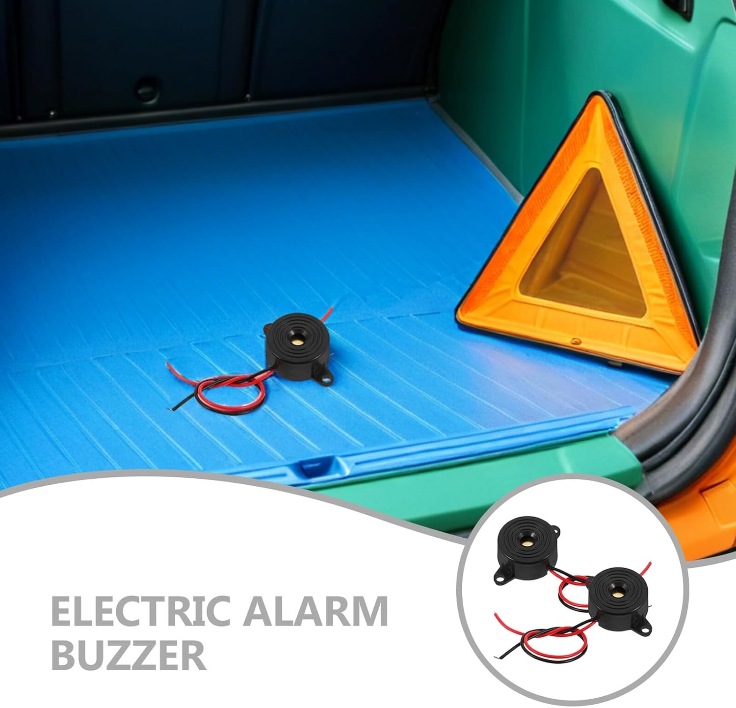 15PCS High Decibel Active Piezoelectric Buzzer -24V Electronic Alarm Buzzer Continuous Safety Alert for Physics Circuits Car Warning Systems image number 1