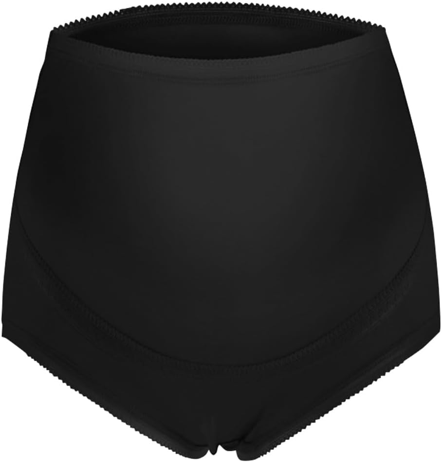 Dress Cici Maternity High Waist Briefs Pregnancy Underwear Cotton Lace Edge Stretch Belly Support, 3 Pack image number 2