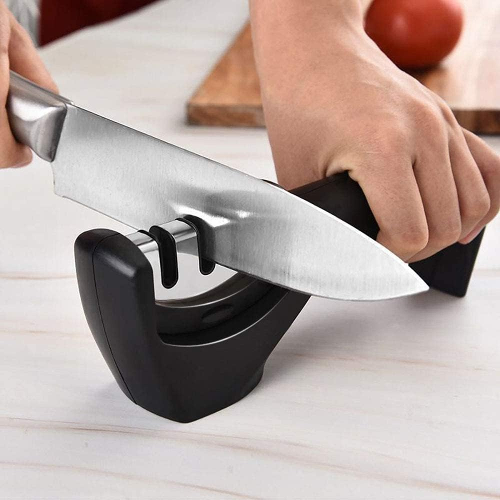 Arsline Knife Sharpener - Professional, Easy-To-Use Sharpening Tool for Kitchen, Chef, and Hunting Knives - Compact, Durable, and Ergonomic Design image number 3