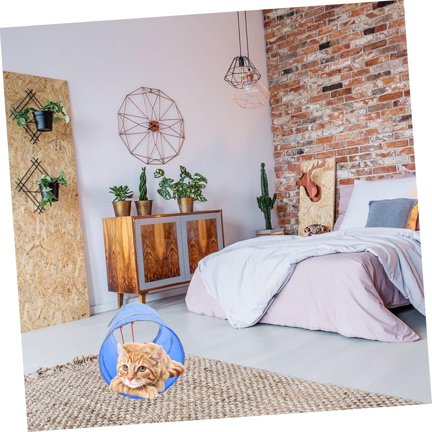 BCOATH Cat Toys Bulk Pack 15Pcs Set of Cat Interactive Toys Kitten Teaser Cat Molar Toys Cat Tunnel Toy Safe for Cats image number 2