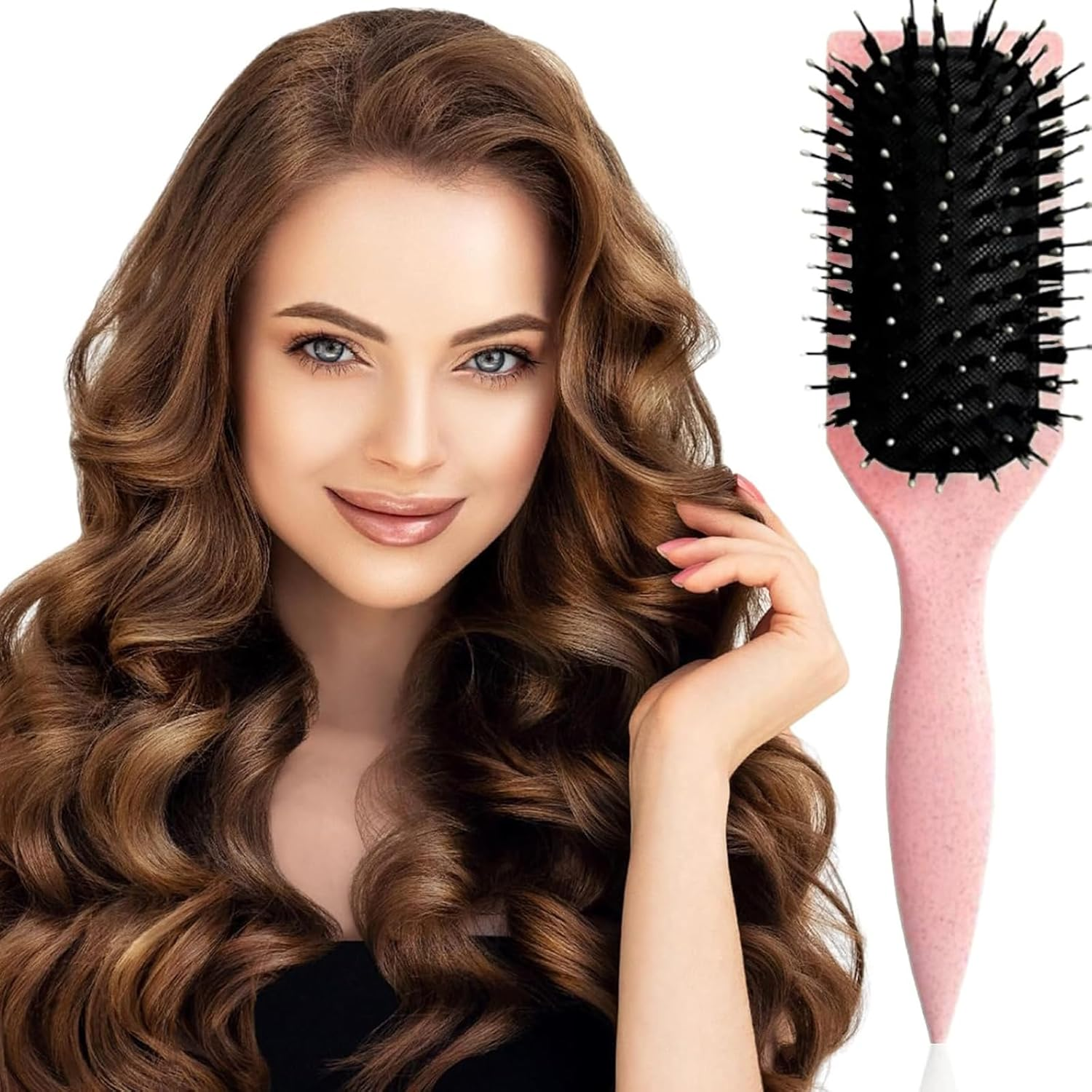 Curly Hair Brush,Curl Defining Brush for Women & Men,Curl Brush to Reduce Pulling & Curl Separation, Brush for Curly Hair,Shaping & Defining Curls image number 1