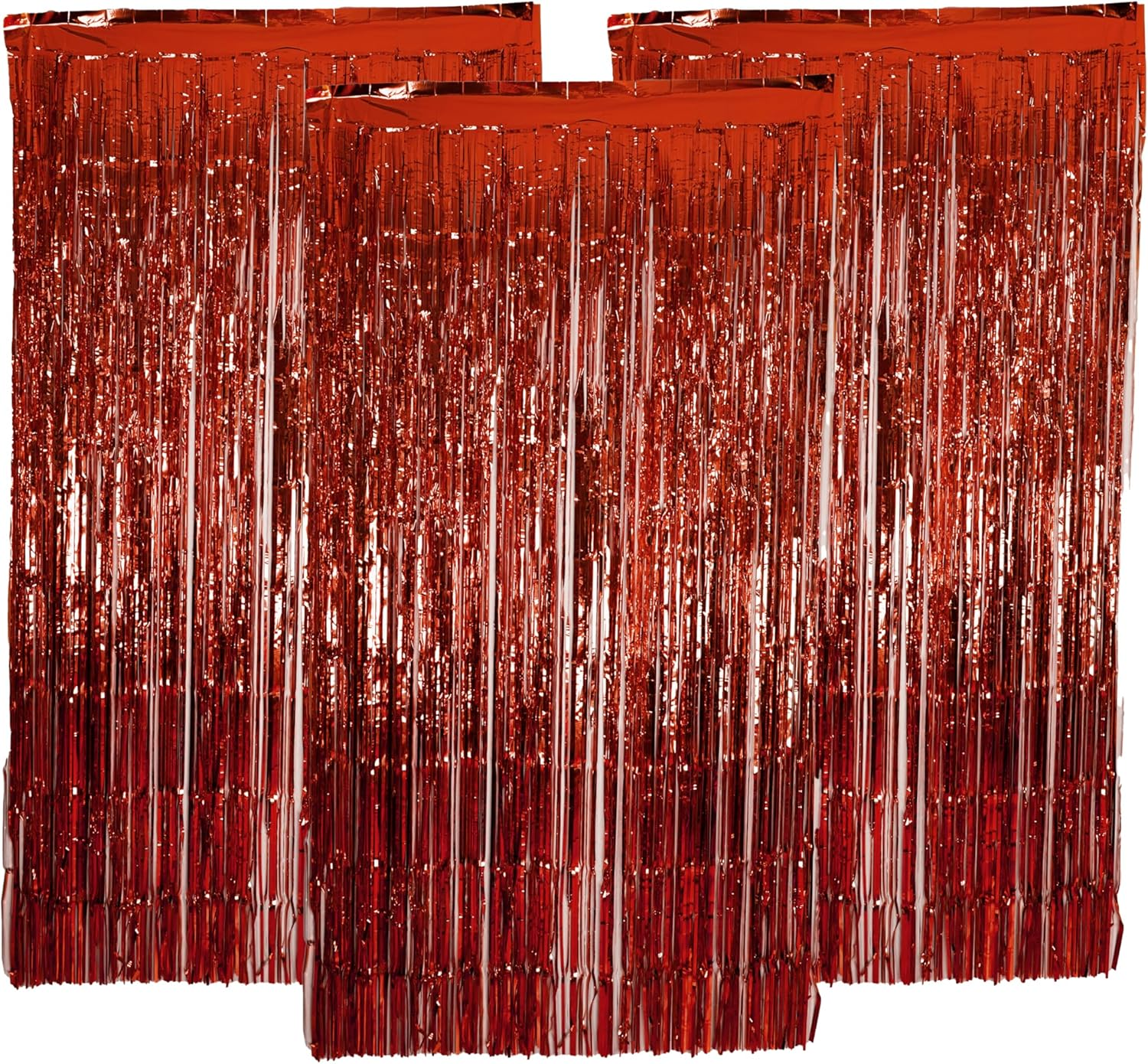 Famvida 3Pcs Champagne Gold Foil Curtain Backdrop Curtain 3.2Ft X 8.2Ft, Door Tinsel Curtains Backdrop, Party Backdrop Decoration for Engagement, Wedding, Bridal Shower, Birthdays, and More