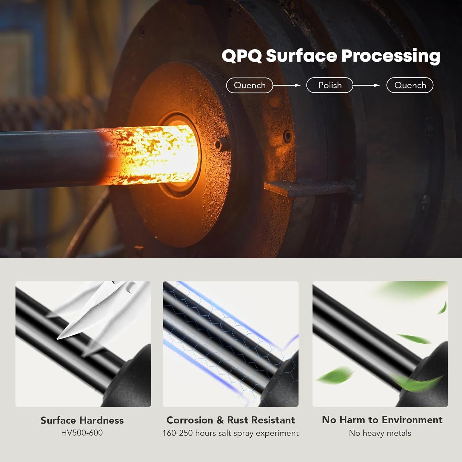 Set of 2 Rear Tailgate Hatch Lift Support Struts Gas Shock Spring Replacement for 2012-2018 Ford Focus image number 5