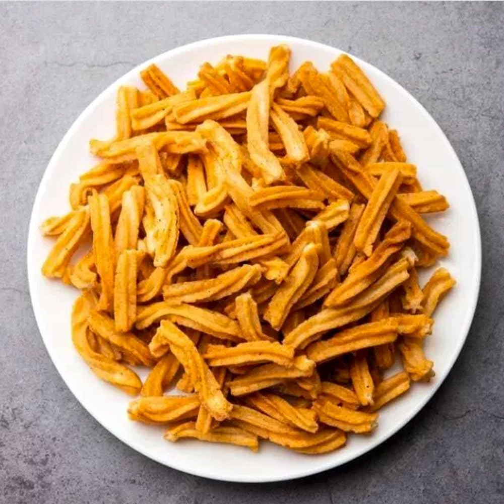 Delyco Chikdi Muruku Crispy Savoury Indian Snack on the Go Food 1Kg image number 1