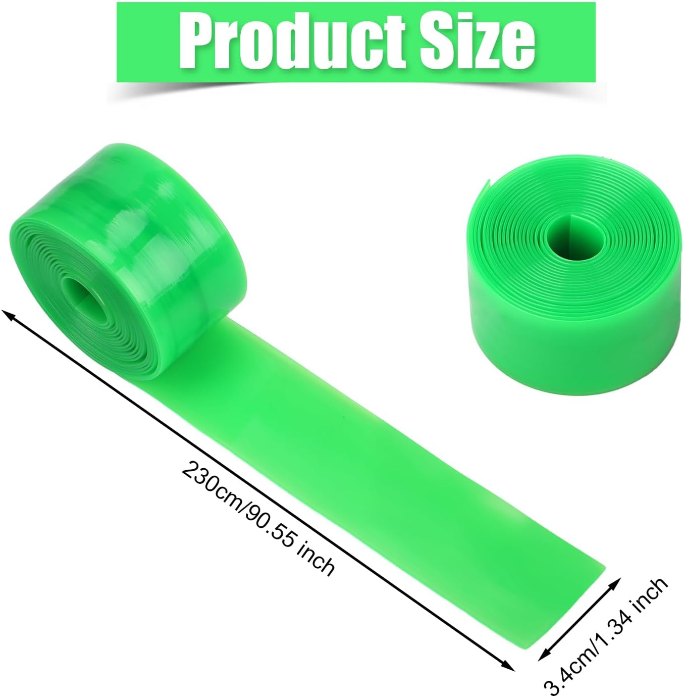 2Pcs Bike Tire Liner, Bicycle Tube Flat Protector Bicycle Rim Strip Rim Tape Accessories Compatible with 12" 16" 18" 20" 24" 26" 27.5" 29" (Green)