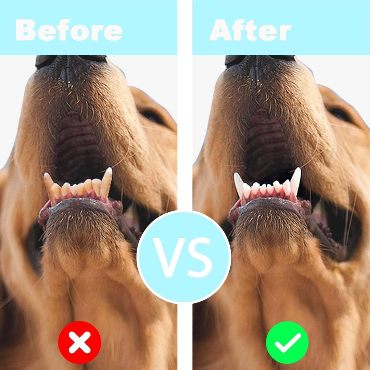 Silicone Toothbrush, Pack of 6 Dog Toothbrushes, Finger Cots Dental Care, Finger Toothbrush for Small, Medium and Large Dogs (Blue) image number 4