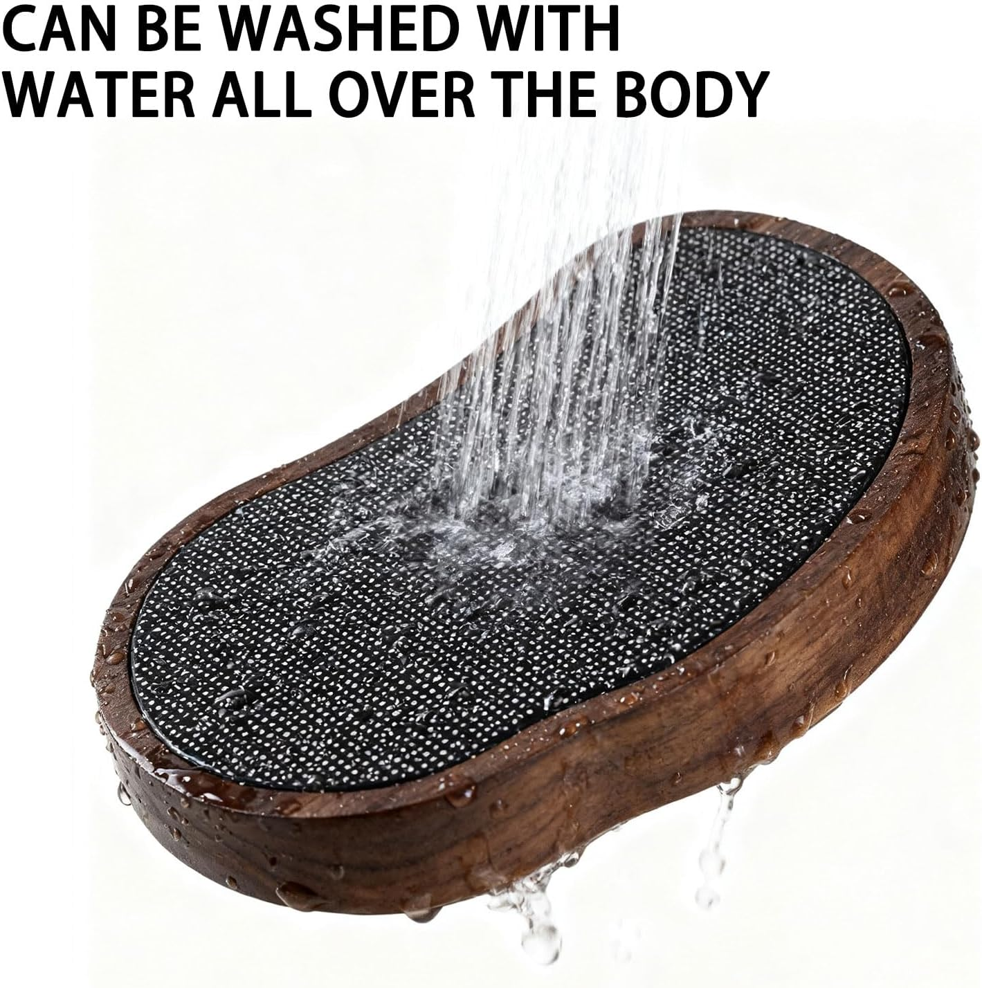 CTOUUGRS Nano Glass Pedi Egg Pumice Stone Foot Scrubber Dead Skin Callus Remover with Walnut Wood Handle for Silky Smooth Feet Pedicure Care 1 Piece image number 5