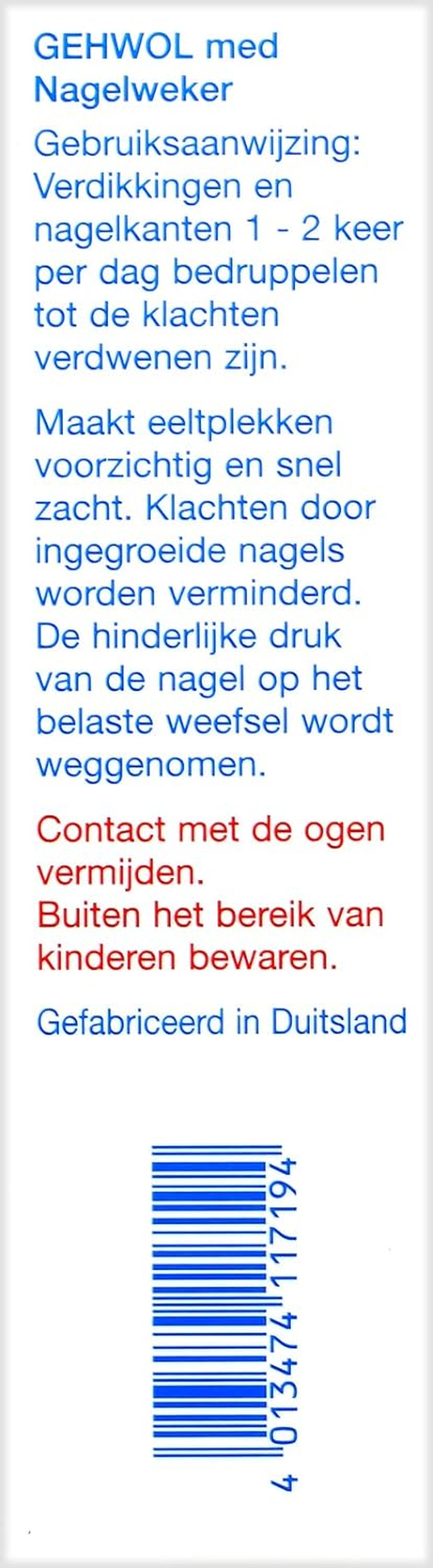 Med Nail Softener by Gehwol for Unisex - 0.5 Oz Nail Treatment image number 3