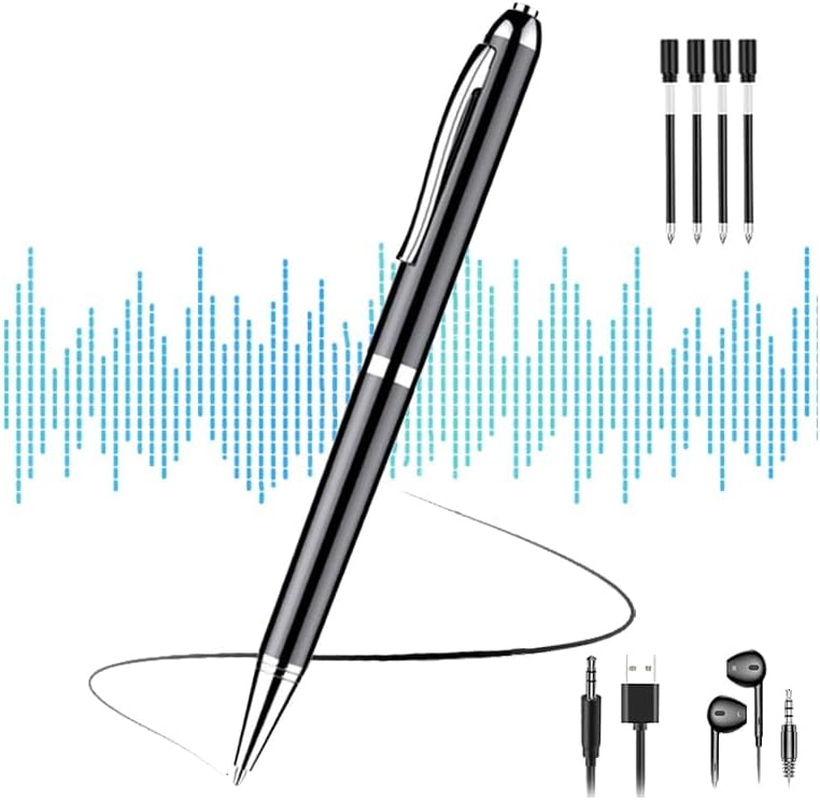 Voice Recorder, Mini Voice Activated Recorder, Micro Recording Devices, 30 Hours Battery Time Digital Small Sound Recorders Device Audio Recorder (16GB)