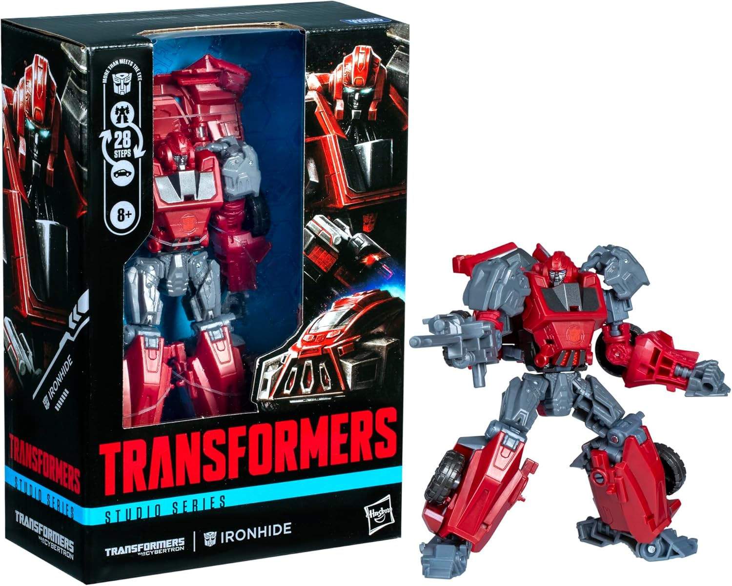Transformers Toys Studio Series Voyager Class Transformers: War for Cybertron Gamer Edition Ironhide, 6.5-Inch Converting Action Figure, Robot Toys, 8+ image number 1