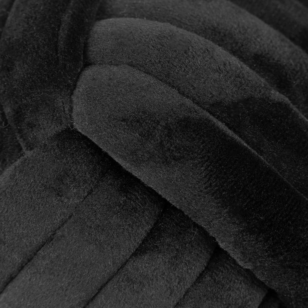 Furn Knot Velvet Door Stop &ndash; Soft Plush Weighted Decorative Doorstop, Modern Home Decor (Natural)