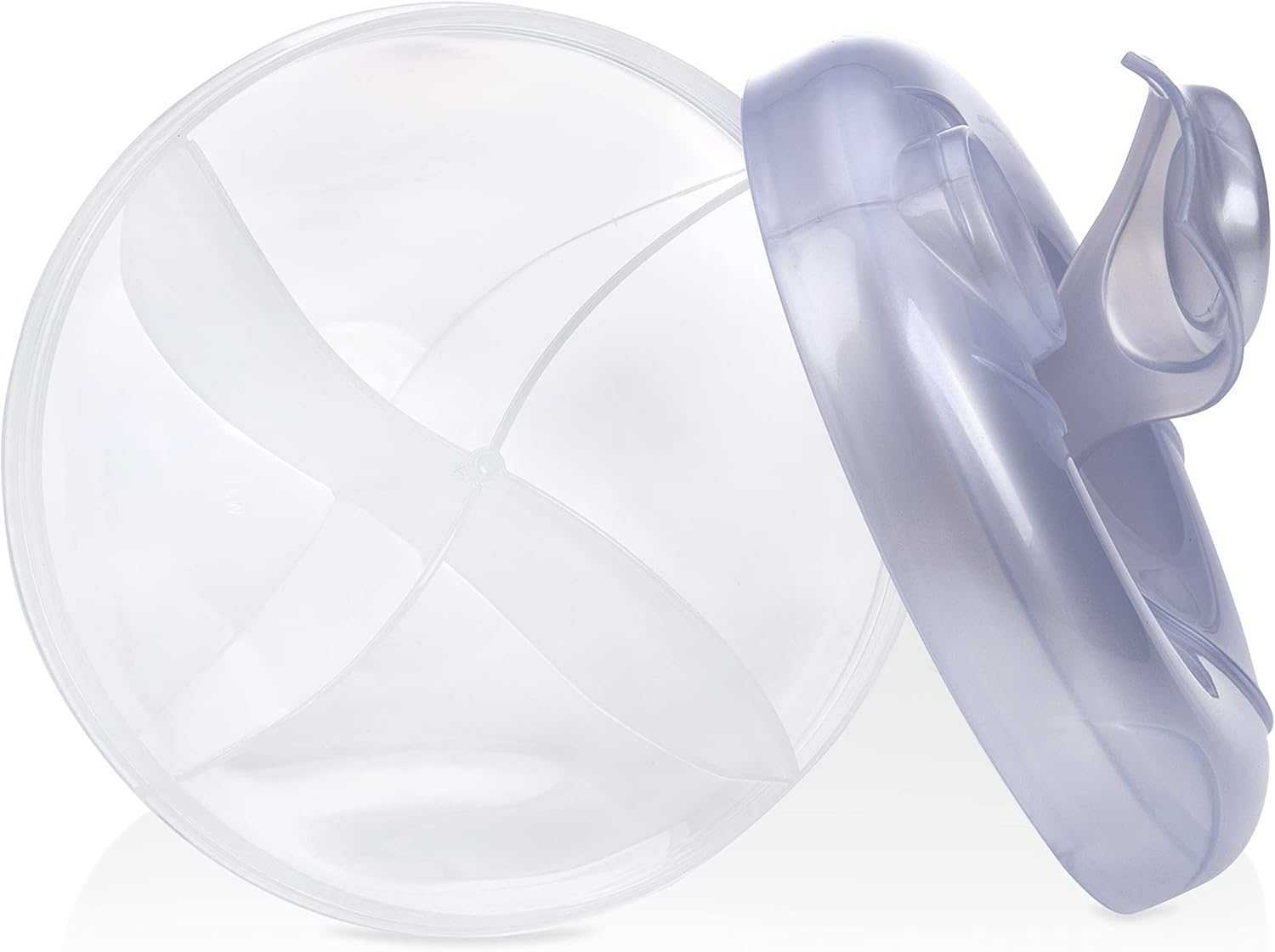 Nuby Powder Formula Dispenser - Pre-Portioned Baby Formula Container for Travel - Snap-On Cap, 4 Compartments - for Infants image number 5