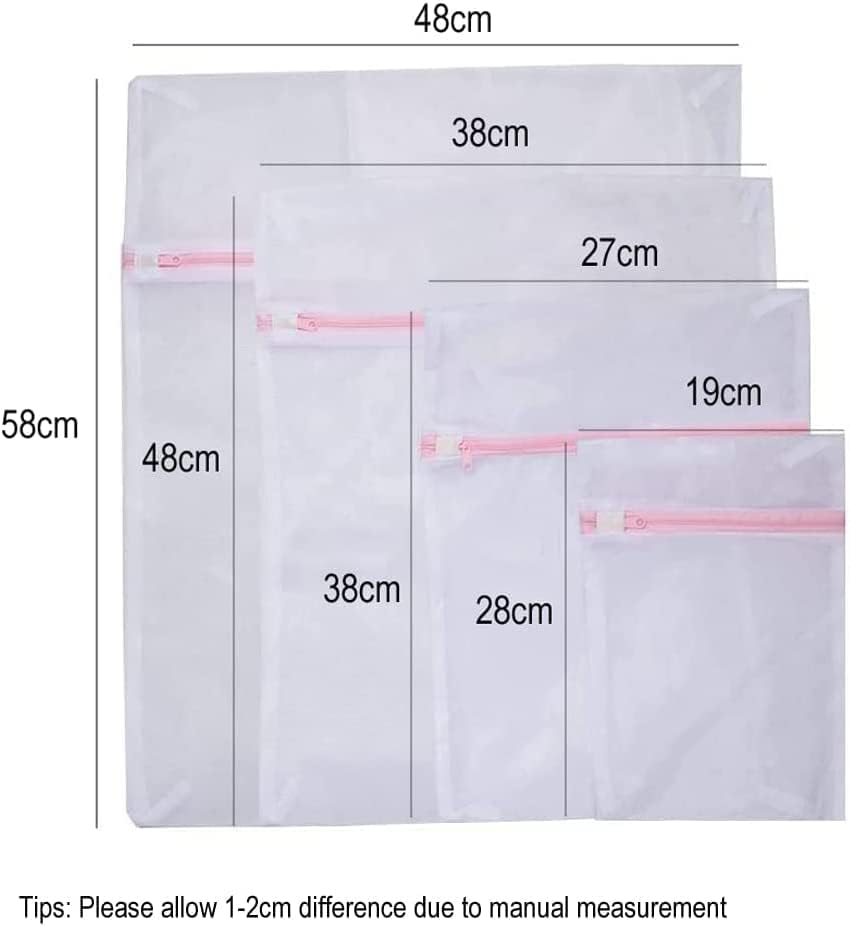 4Pcs Laundry Bag| Laundry Bra Bag|Washing Bag|Mesh Laundry Bags, H HOME-MART Washing Machine Wash Bag,Delicates Wash Bag,Lingerie Wash Bra Bags for Delicate Clothes with Premium Zipper Lock image number 3